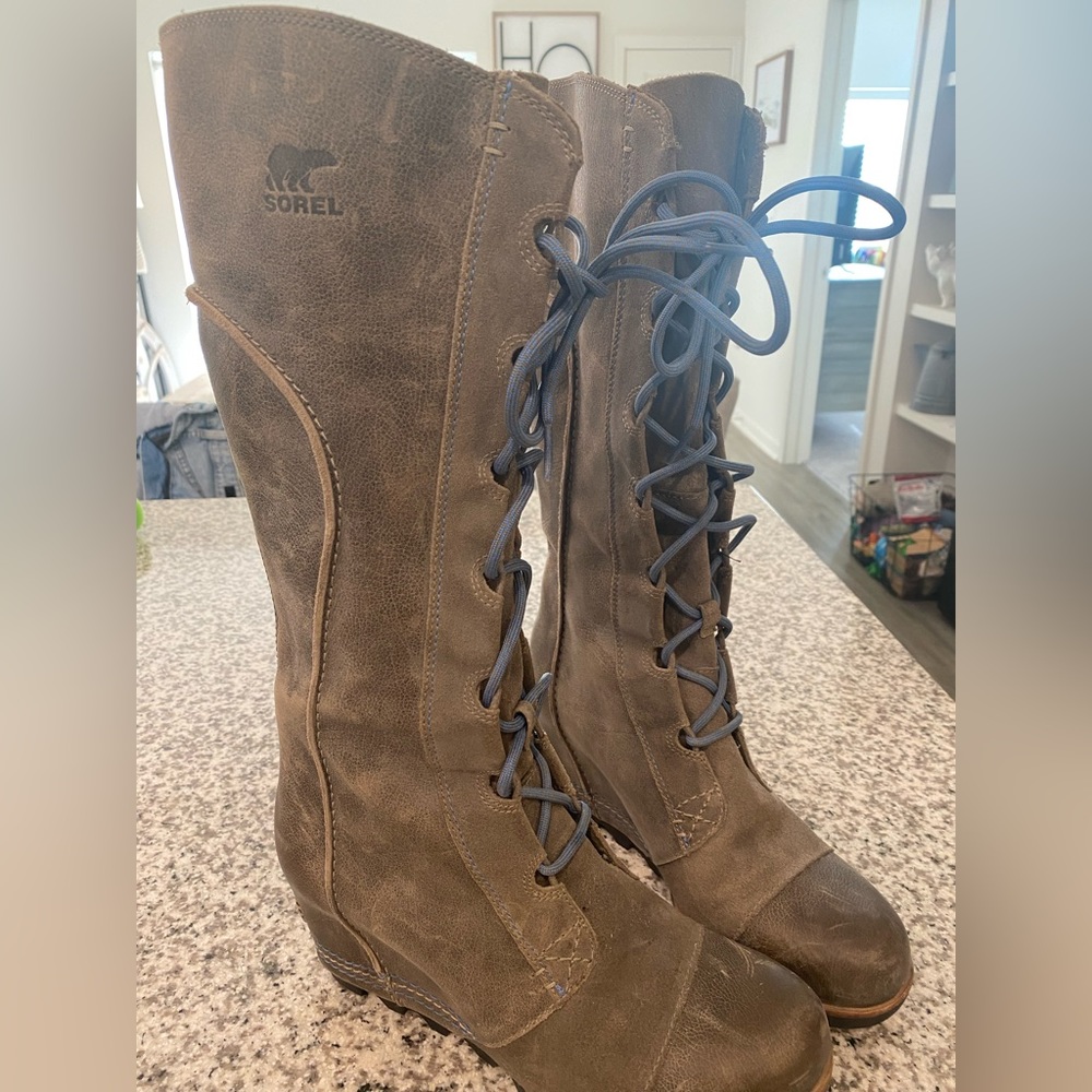 Sorel Cate the Great Knee High Wedge Boots